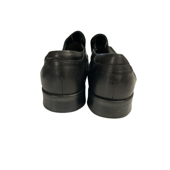 Venturini Men's Size 9M Black Leather Slip-On Loafers Italy - Picture 4 of 8